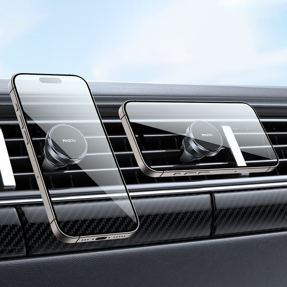 Support Auto Magnétique Yesido C214, Universel, Noir