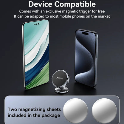 Support Auto Magnétique Yesido C215, Universel, Noir