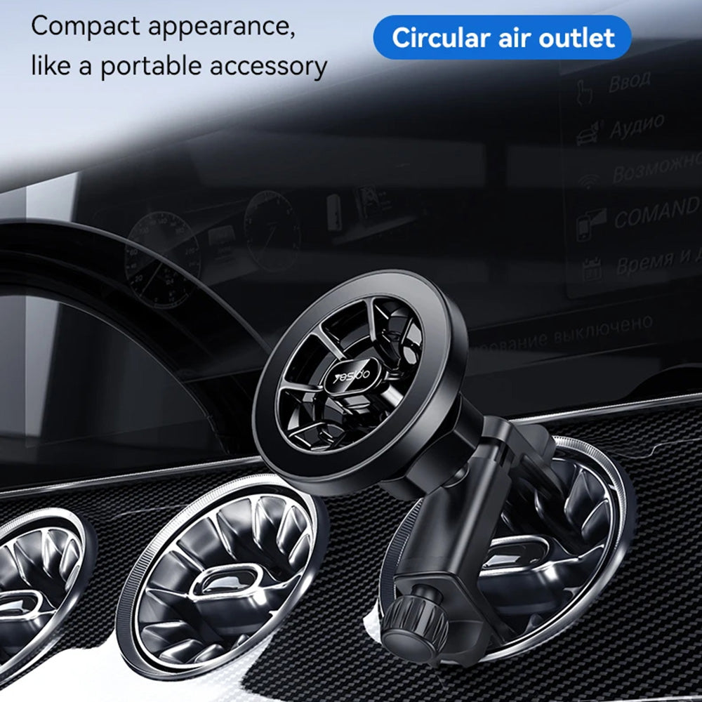 Support Auto Magnétique Yesido C221, Universel, Noir