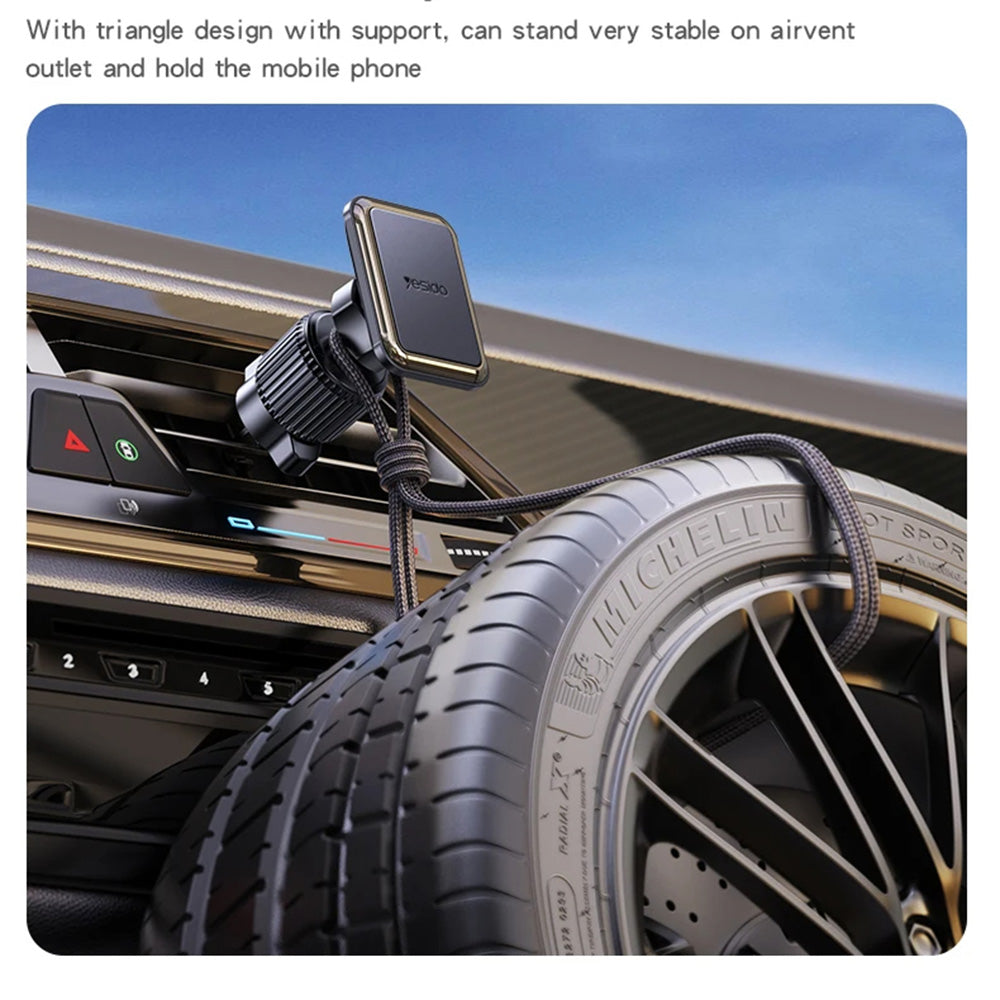 Support Auto Magnétique Yesido C245, Universel, Noir