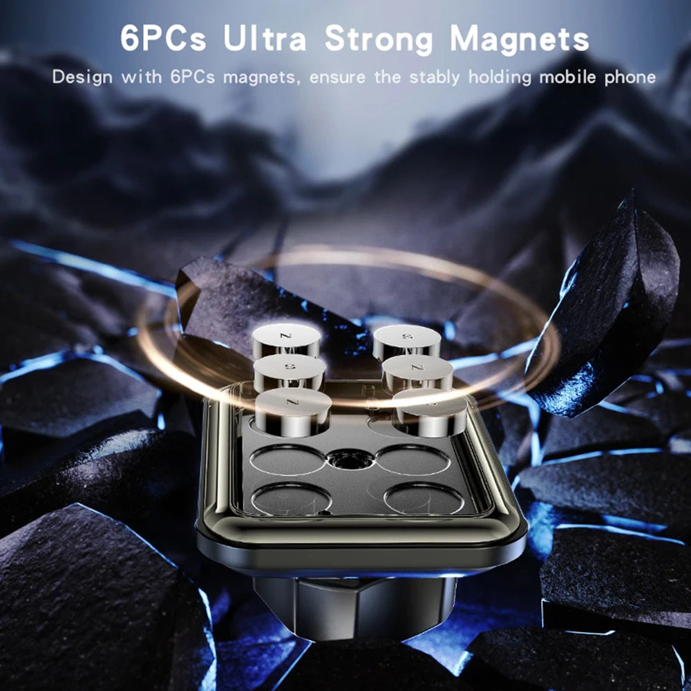 Support Auto Magnétique Yesido C246, Universel, Noir