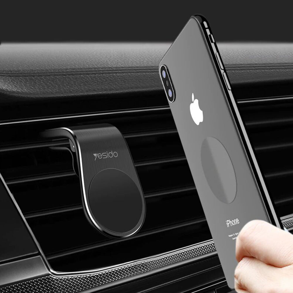 Support Auto Magnétique Yesido C64, Universel, Noir