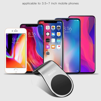 Support Auto Magnétique Yesido C64, Universel, Noir