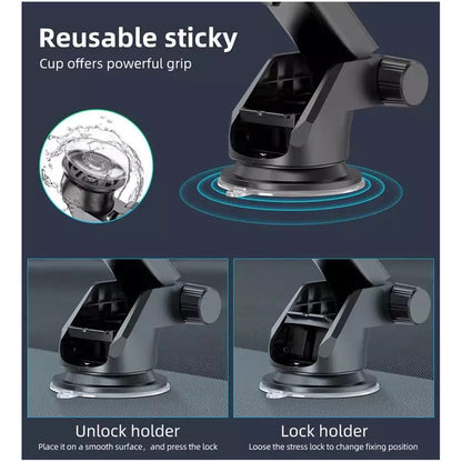 Techsuit S113 Car Holder, Universal, Black