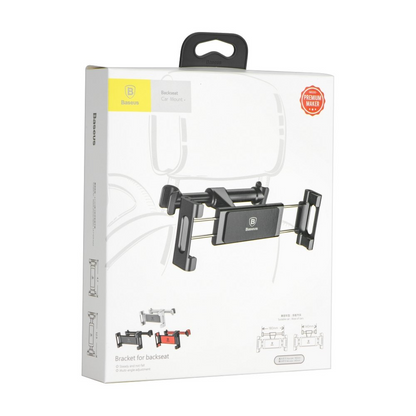 Support Auto Appui-tête Baseus BackSeat pour Téléphone / Tablette, 4,7 pouces - 12,9 pouces, Noir, Reconditionné SUHZ-01