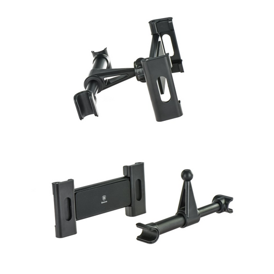 Baseus BackSeat Kopfstützen-Autohalterung für Telefon / Tablet, 4,7 Zoll - 12,9 Zoll, Schwarz, Neuversiegelt SUHZ-01