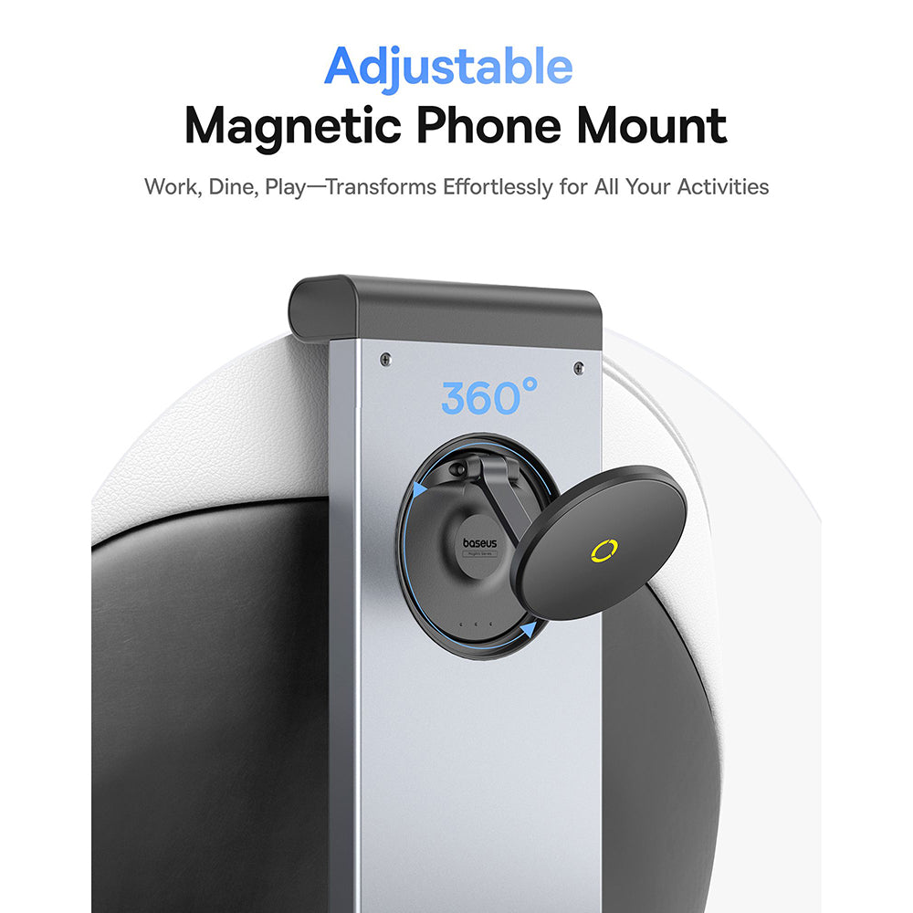 Support Auto Magnétique Appui-tête Baseus MagPro II, Universel, Noir C40272901121-00