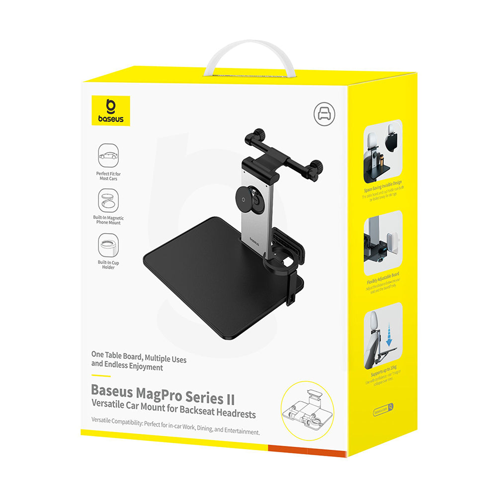 Support Auto Magnétique Appui-tête Baseus MagPro II, Universel, Noir C40272901121-00