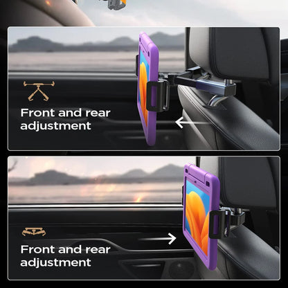 Auto-Kopfstützenhalter Lisen für Telefon / Tablet, 4,7 Zoll - 12,9 Zoll, Schwarz YL0221030002