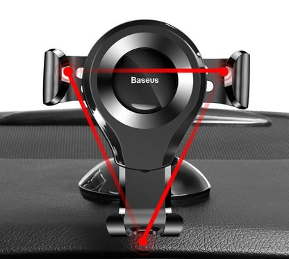 Baseus Osculum Gravity Car Mount, 63mm - 85mm, SUYL-XP01 Black