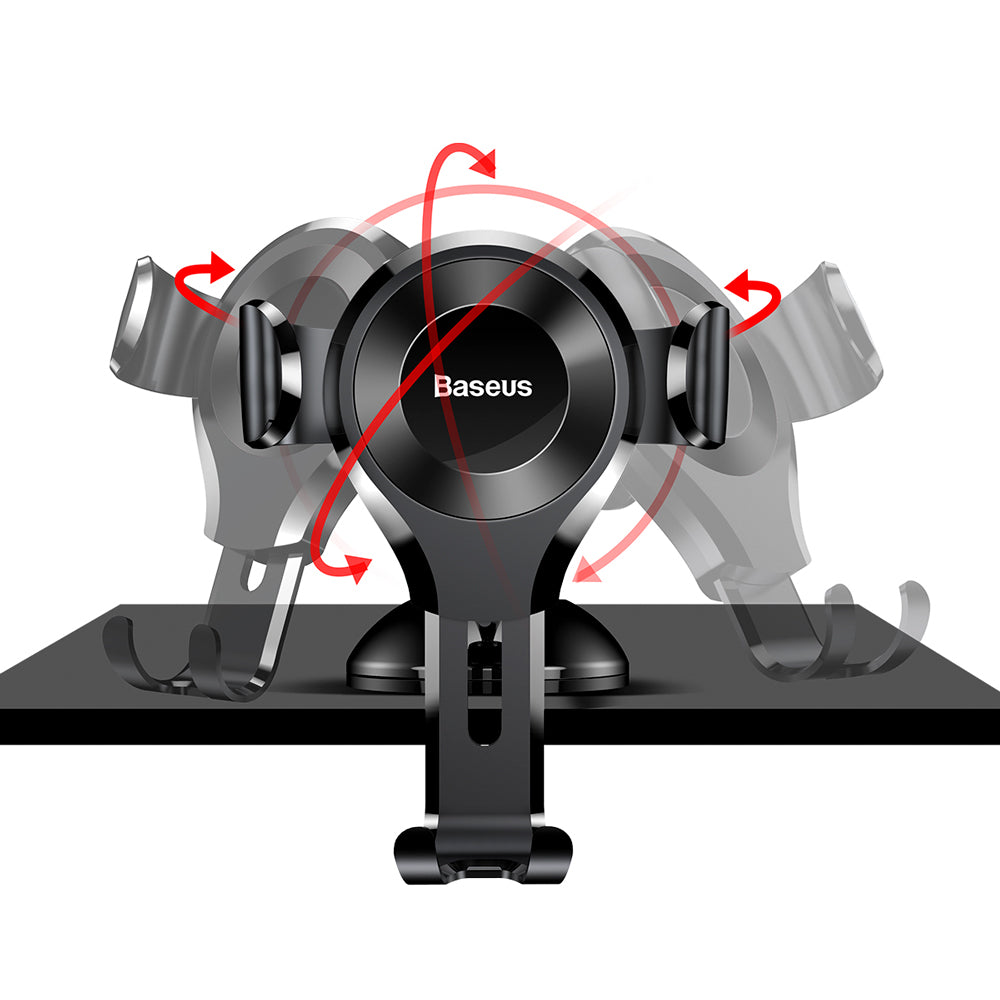 Baseus Osculum Gravity Car Mount, 63mm - 85mm, SUYL-XP01 Black