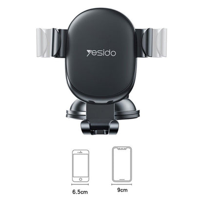Autohalterung Yesido C120, 4 Zoll - 6,5 Zoll, Schwarz