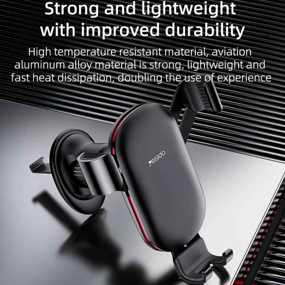 Support Auto Yesido C243, Universel, Noir