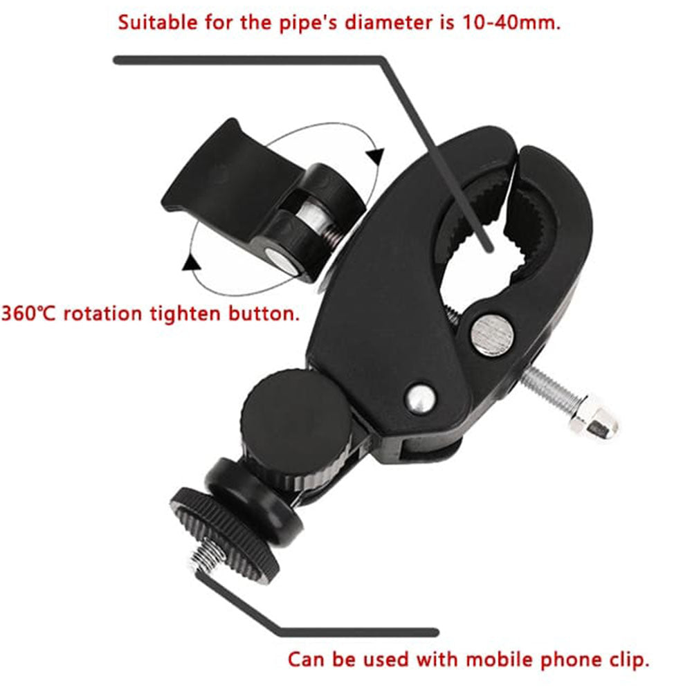 Support Vélo Caméra Sport Techsuit CAL07 pour GoPro, Noir