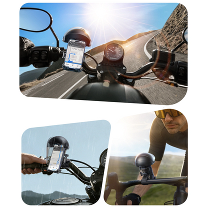 Support Vélo Moto avec Pare-soleil Joyroom JR-ZS526, 4,7 pouces - 7 pouces, Noir