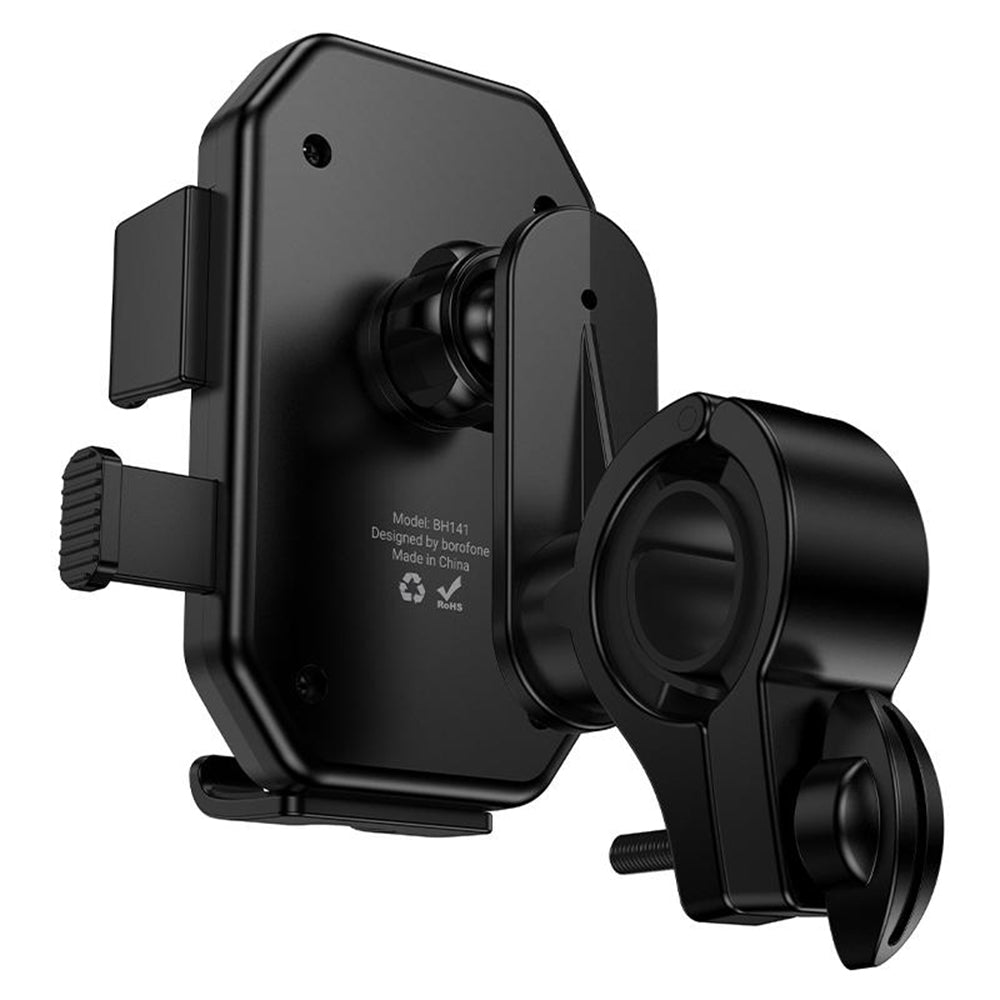Support Vélo Moto Borofone BH141 Camino, 6 pouces - 7 pouces, Noir