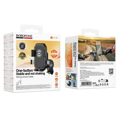 Support Vélo Moto Borofone BH141 Camino, 6 pouces - 7 pouces, Noir