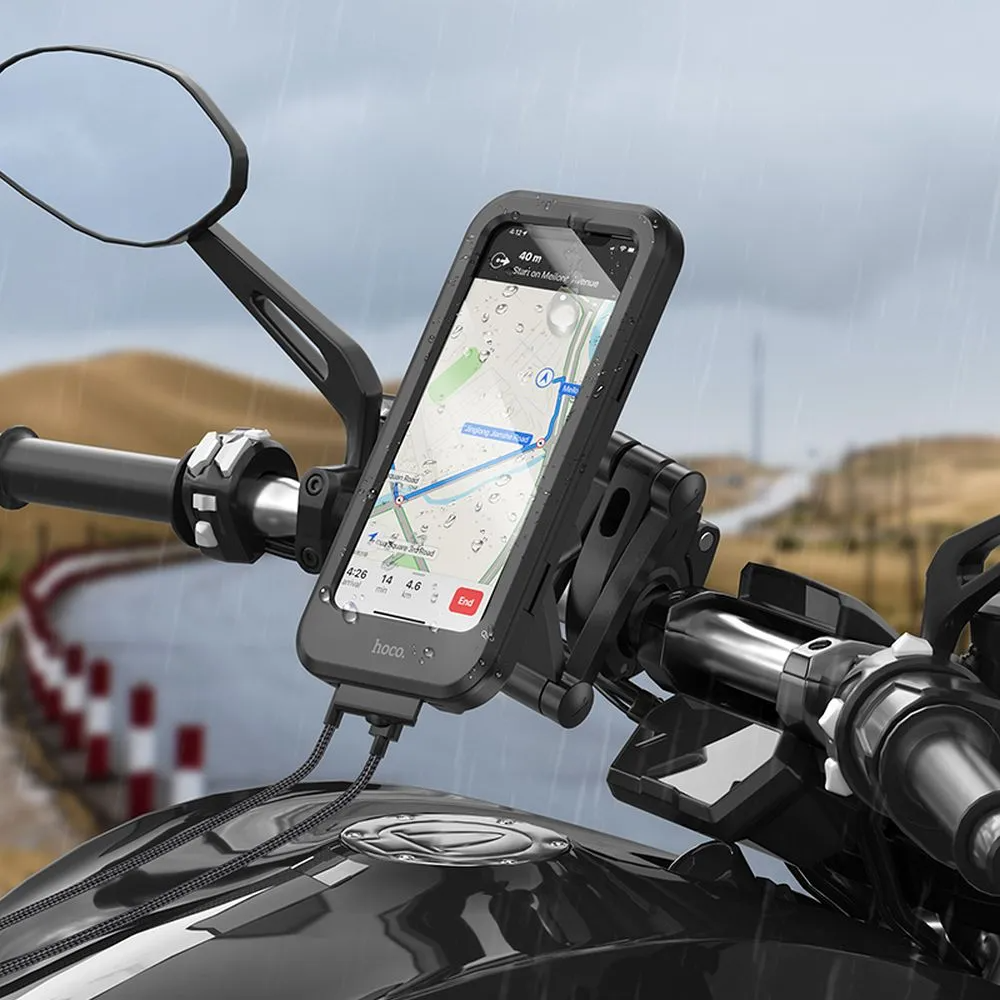 HOCO CA101 Bicycle Motorcycle Mount, 4.5inch - 7inch, Black
