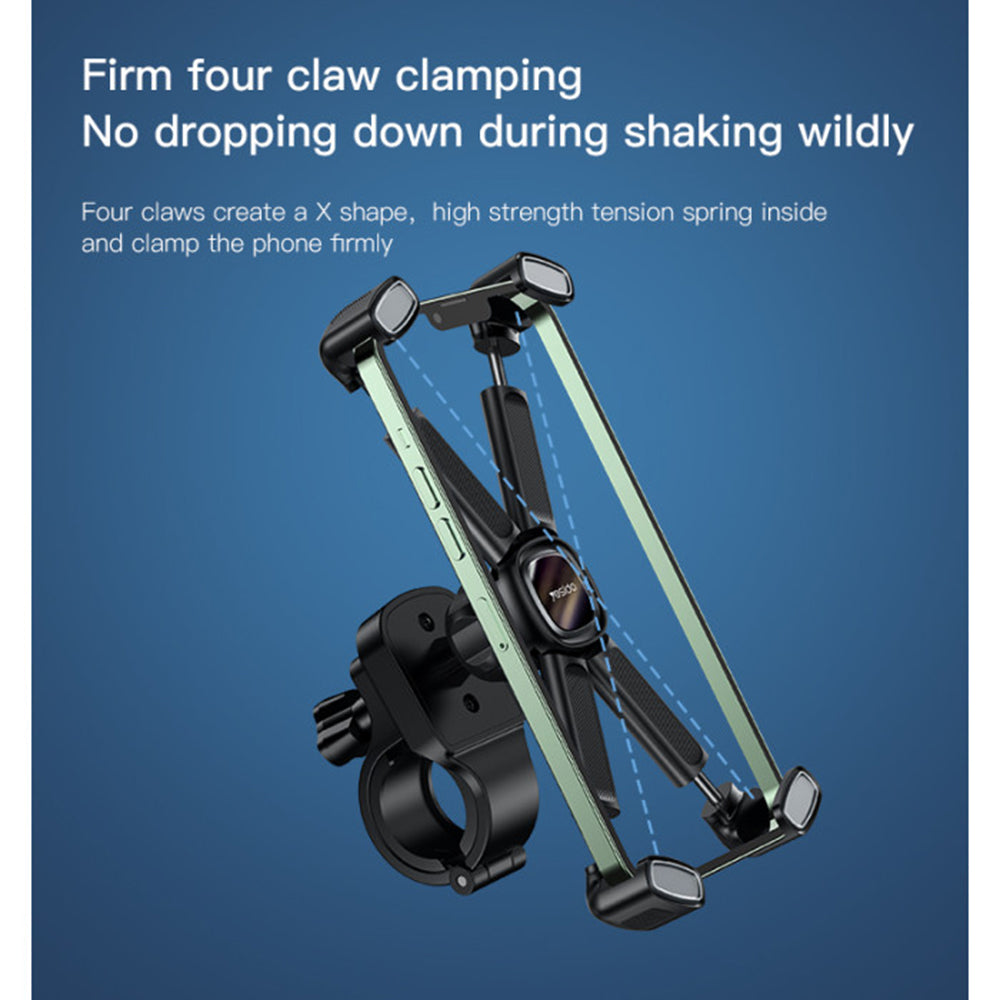 Fahrradhalterung Yesido C191, 4,5 Zoll - 6,8 Zoll, Schwarz