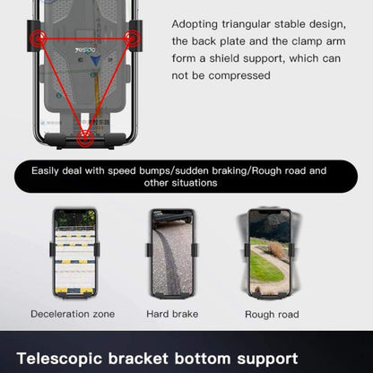 Fahrradhalterung Yesido C94, 4 Zoll - 6,5 Zoll, Schwarz