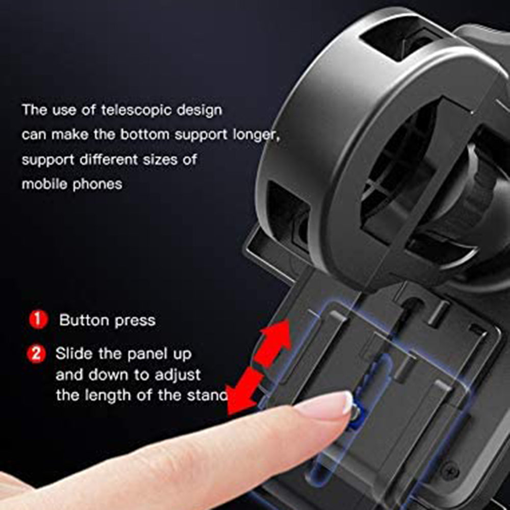 Fahrradhalterung Yesido C94, 4 Zoll - 6,5 Zoll, Schwarz