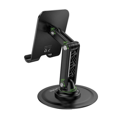 Support de bureau Borofone BH128 Admirado, 4,5 pouces - 7 pouces, Noir