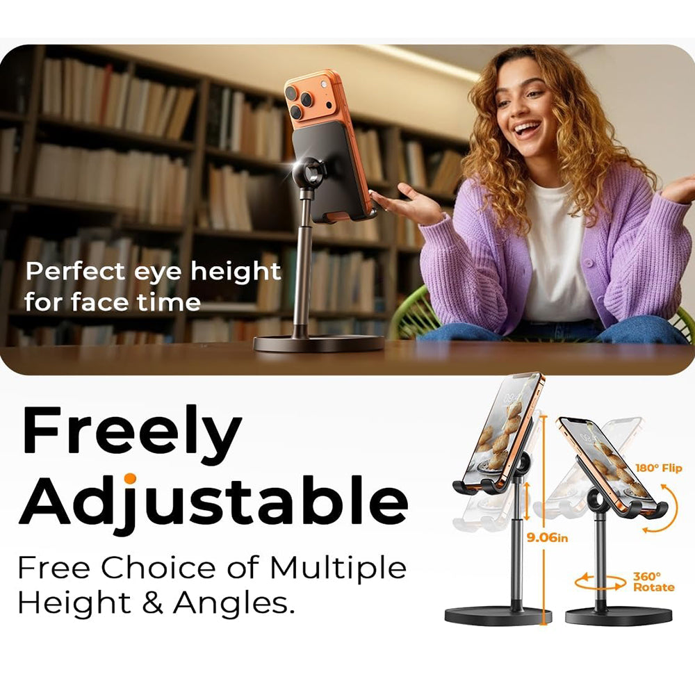 Lisen Mechanical Bürohalterung für Telefon / Tablet, 4 Zoll - 10 Zoll, Schwarz YL0421030004