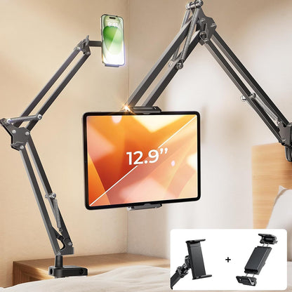 Lisen Bürohalterung für Telefon / Tablet, 4,7 Zoll - 12,9 Zoll, Schwarz YL0223060007