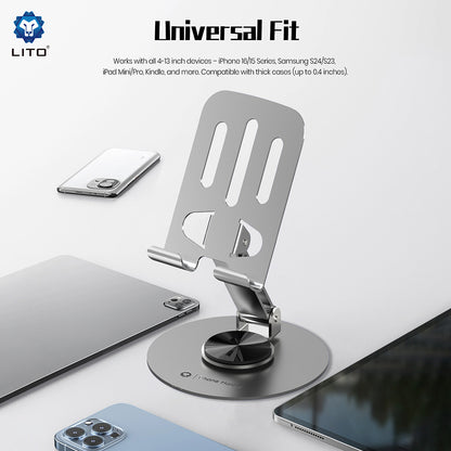 Support de Bureau Lito LT-H01, Universel, Gris