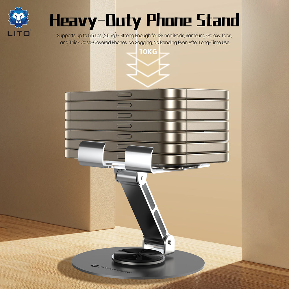 Support de Bureau Lito LT-H01, Universel, Gris