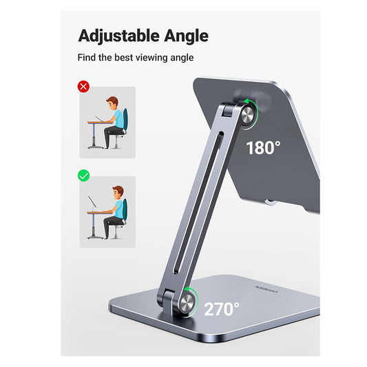 UGREEN LP134 Bürohalterung, 6,1 Zoll - 12,9 Zoll, Grau