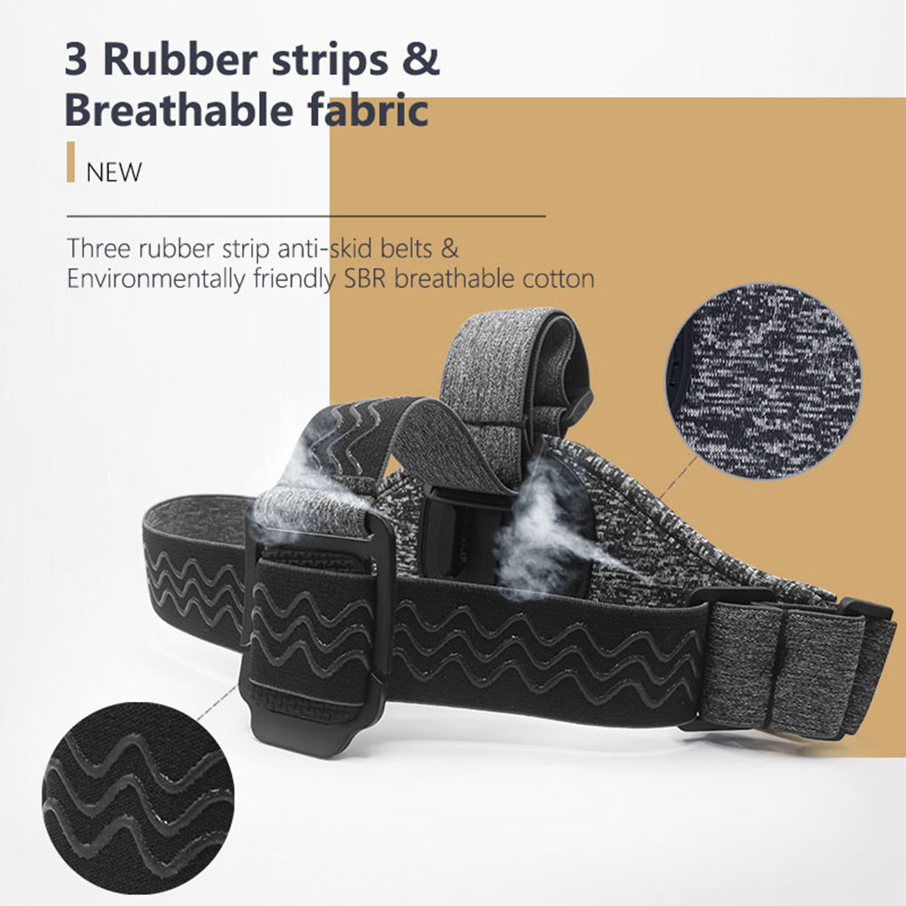 Techsuit JX-003 Sport Camera Head Mount for GoPro Series, Gray