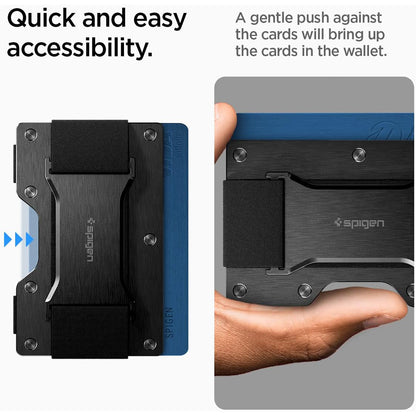RFID-Schutzhalter Spigen S für Zahlungskarten, Schwarz AMP02898