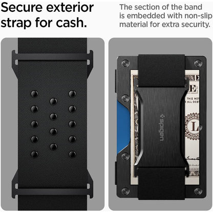 RFID-Schutzhalter Spigen S für Zahlungskarten, Schwarz AMP02898