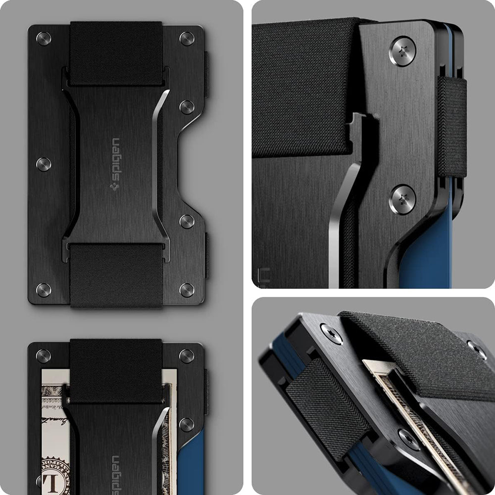 RFID-Schutzhalter Spigen S für Zahlungskarten, Schwarz AMP02898