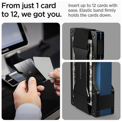 RFID-Schutzhalter Spigen S für Zahlungskarten, Schwarz AMP02898