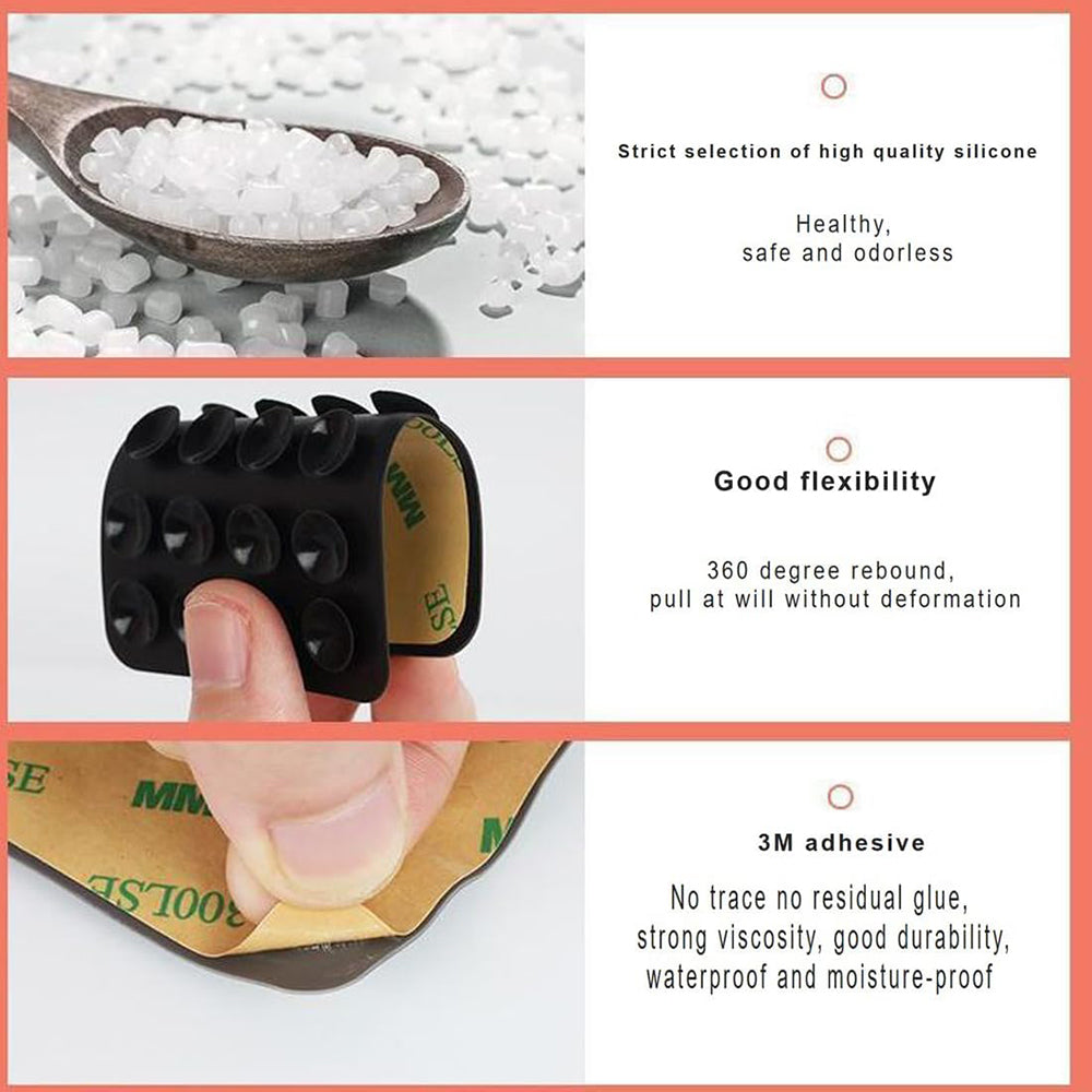 Support avec Ventouses Techsuit ST-PAD, Gris