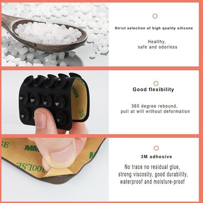 Support avec Ventouses Techsuit ST-PAD, Gris