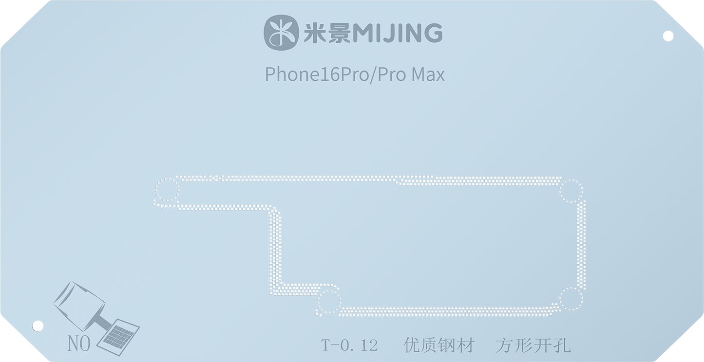 Arbeitsunterlage Reballing Mijing Z20 für Apple iPhone 16 Serie