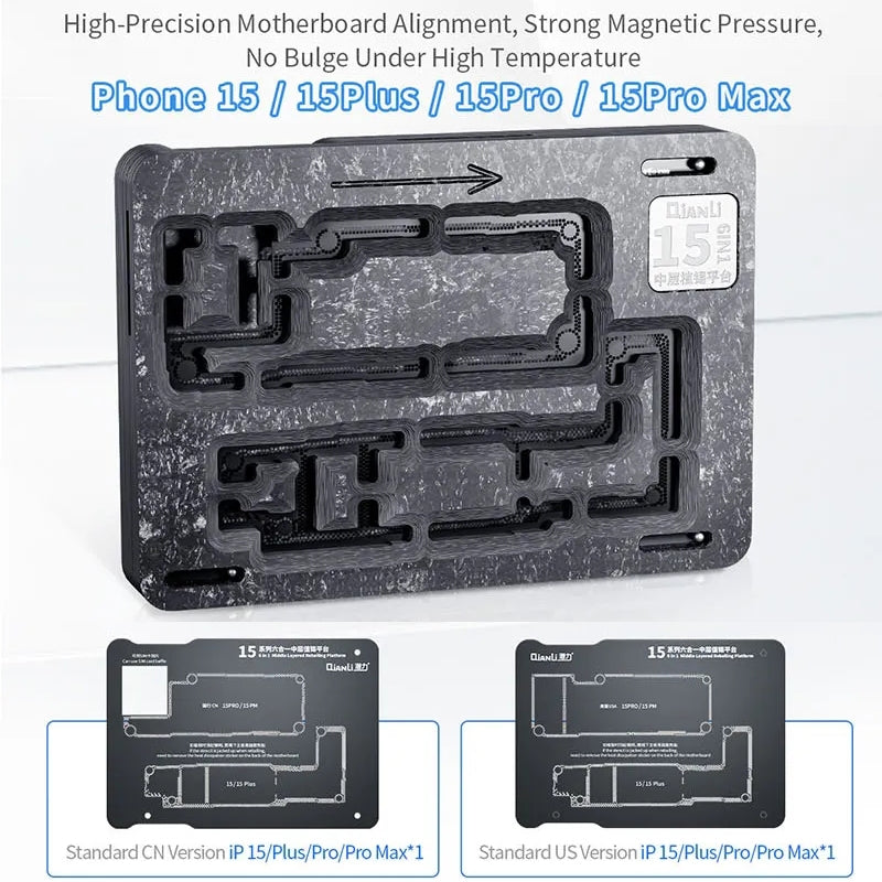 QIANLI Magnetischer PCB-Arbeitsständer für Apple iPhone 15 Serie