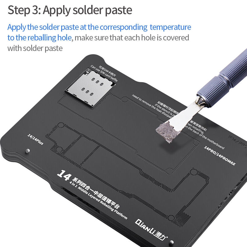 QIANLI Magnetischer PCB-Arbeitsständer für Apple iPhone 15 Serie