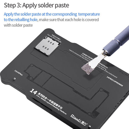 QIANLI Magnetischer PCB-Arbeitsständer für Apple iPhone 15 Serie