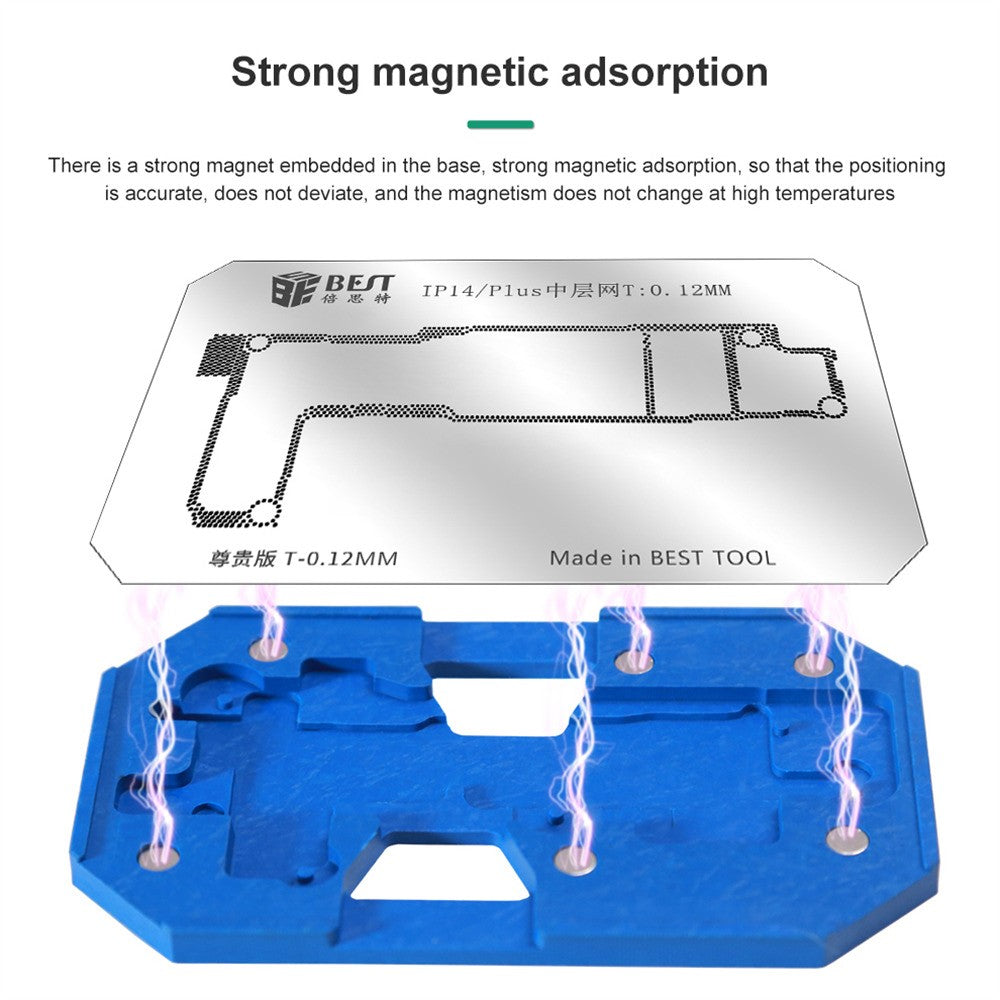 Support de Travail Reballing Best BST-084 pour Apple iPhone 14 Series