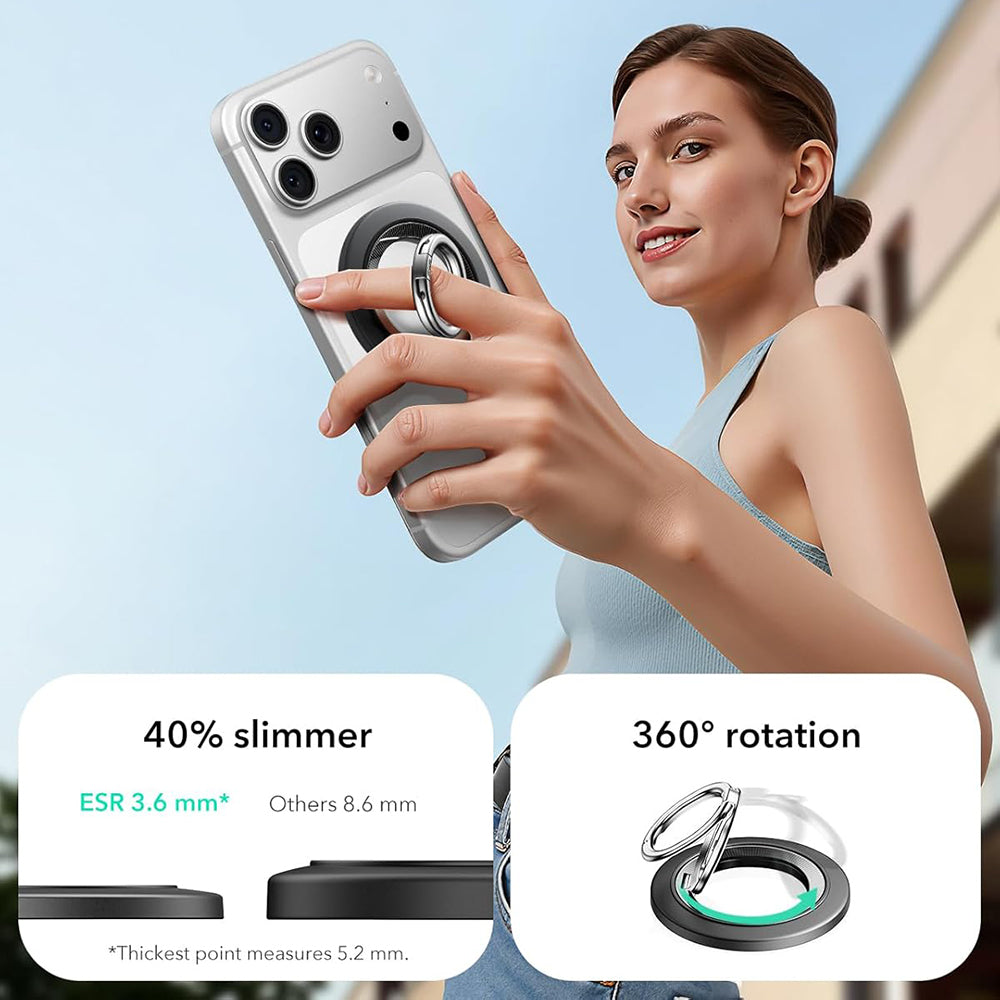 Support Anneau ESR HaloLock, Noir