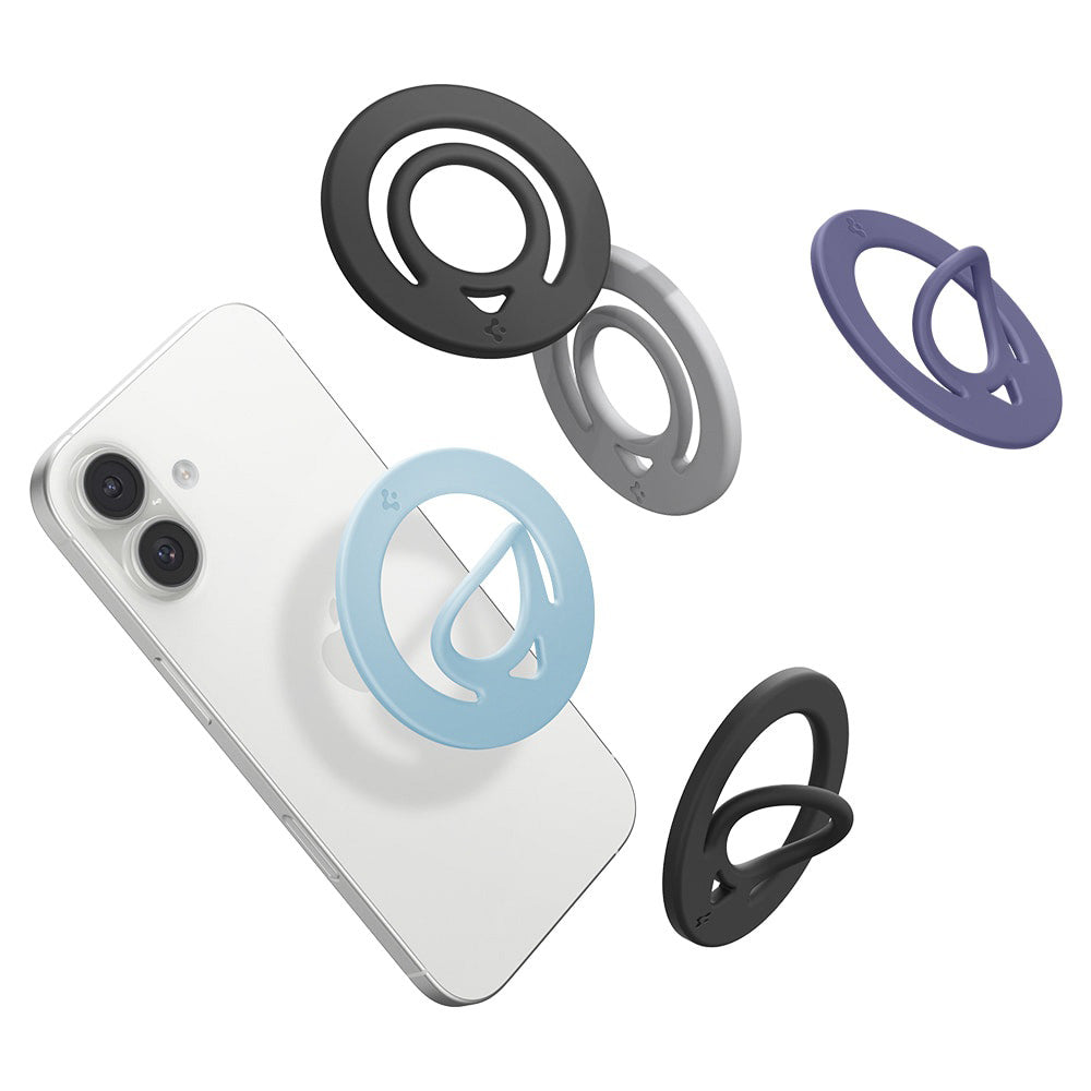 Support Anneau Spigen Dual Pop, Universel, Bleu AMP11368