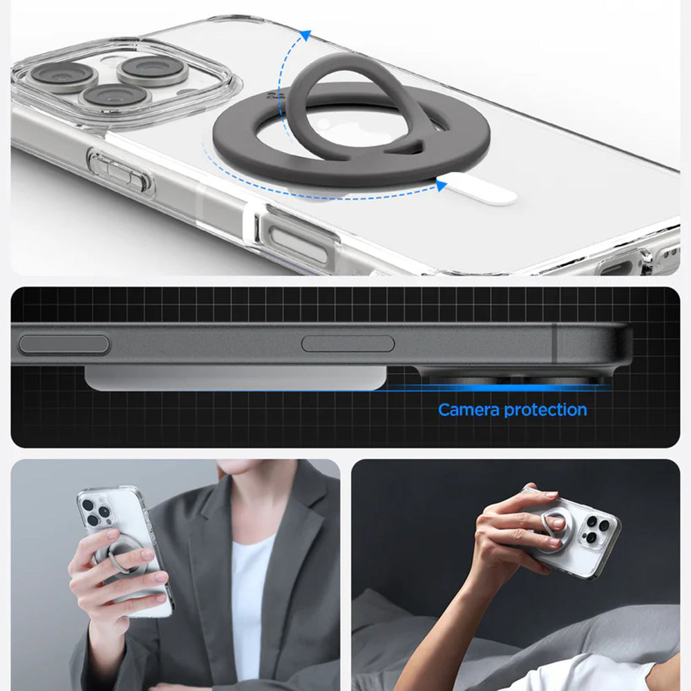 Support Anneau Spigen Dual Pop, Universel, Bleu AMP11368