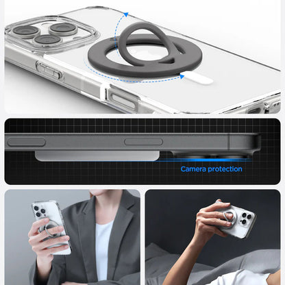 Support Anneau Spigen Dual Pop, Universel, Bleu AMP11368