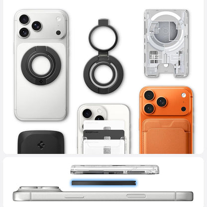 Support Anneau Spigen Dual Pop Mag S, Universel, Noir AMP11735
