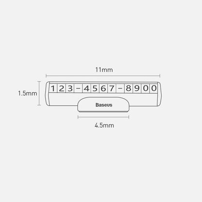 Support Numéro Téléphone Auto Baseus CNFT000001