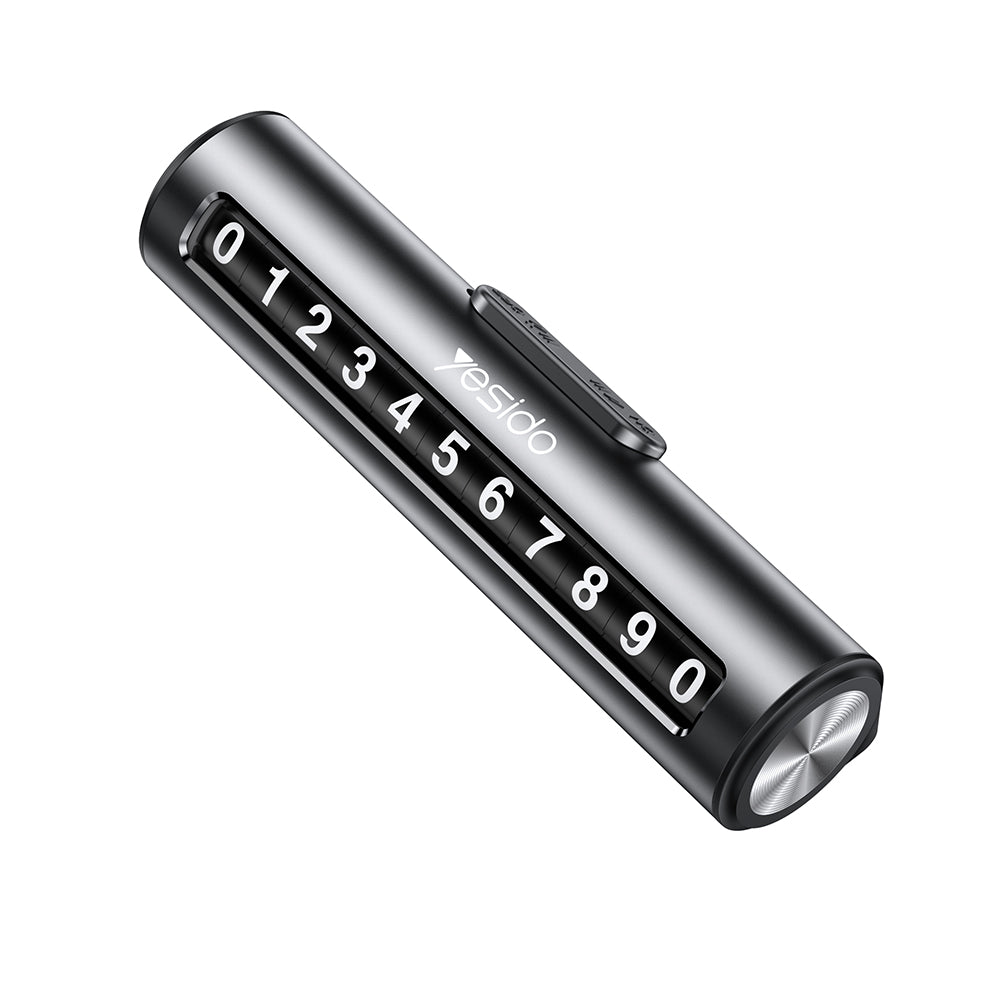 Support Numéro Téléphone Voiture Yesido C202, Noir